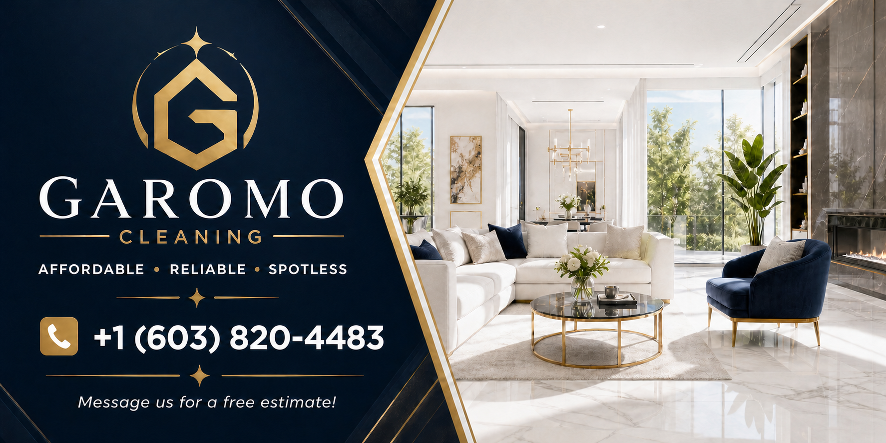 Garomo Cleaning promotional design